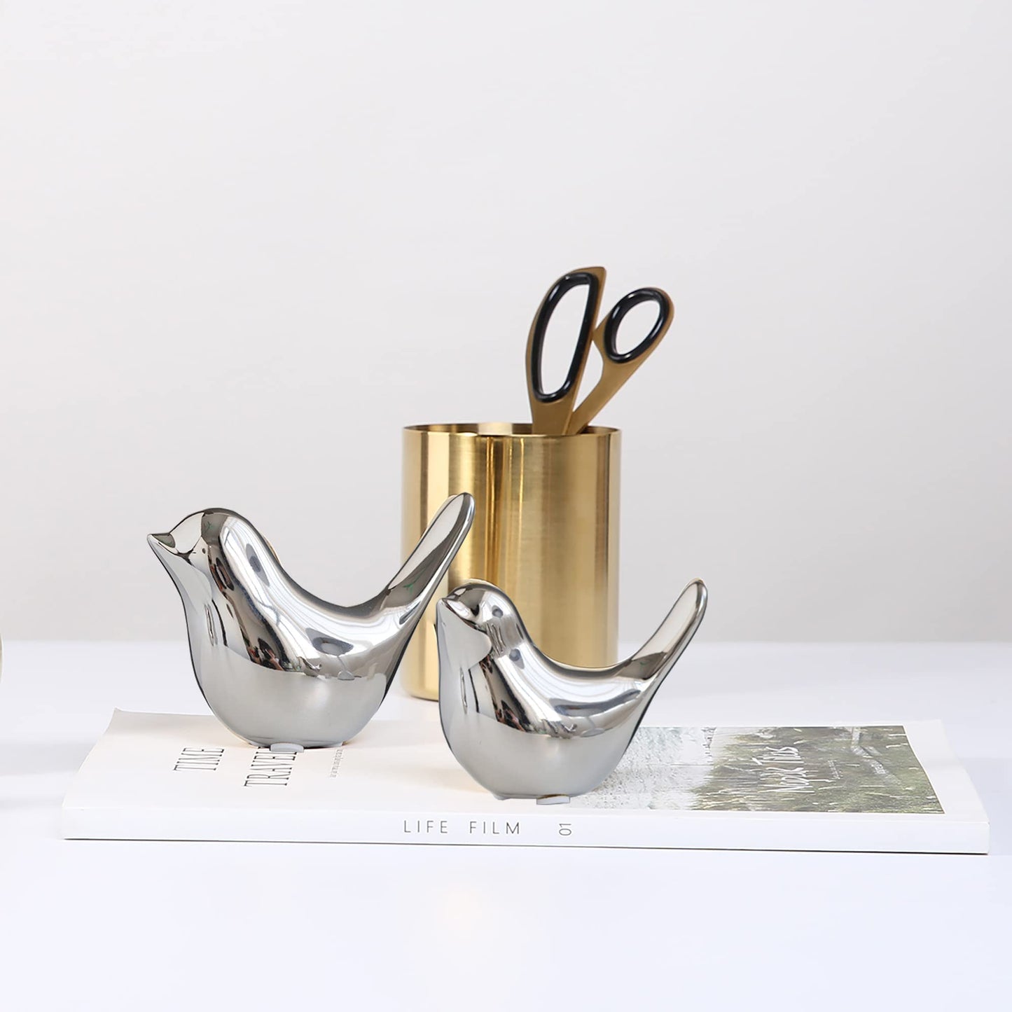 FANTESTICRYAN Gold Bird Statues
