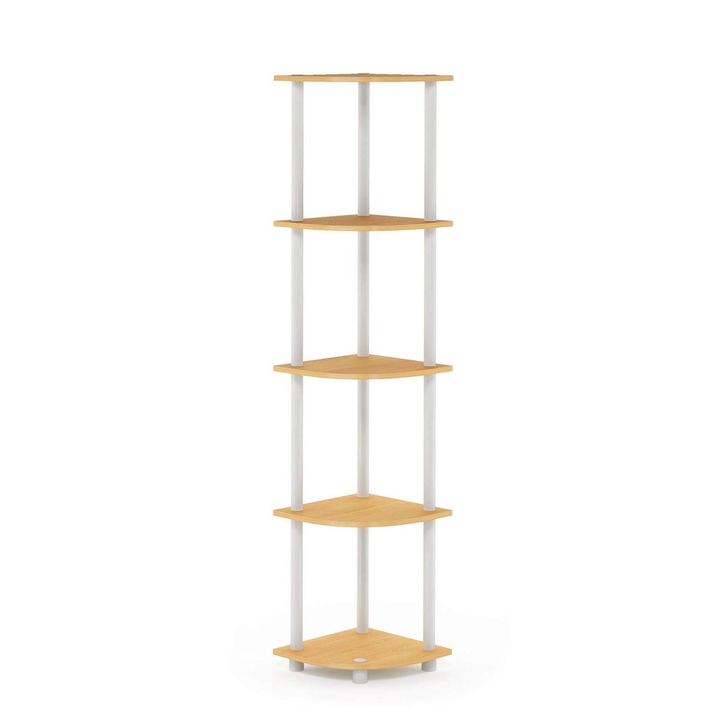 Furinno 5-Tier Corner Shelf, Espresso/Black