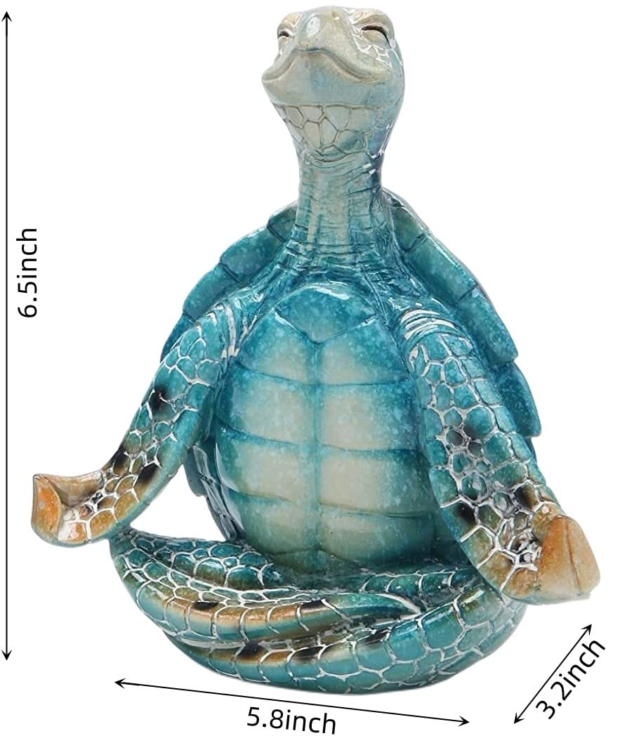 VVGIFTS Sea Turtle Yoga Statue