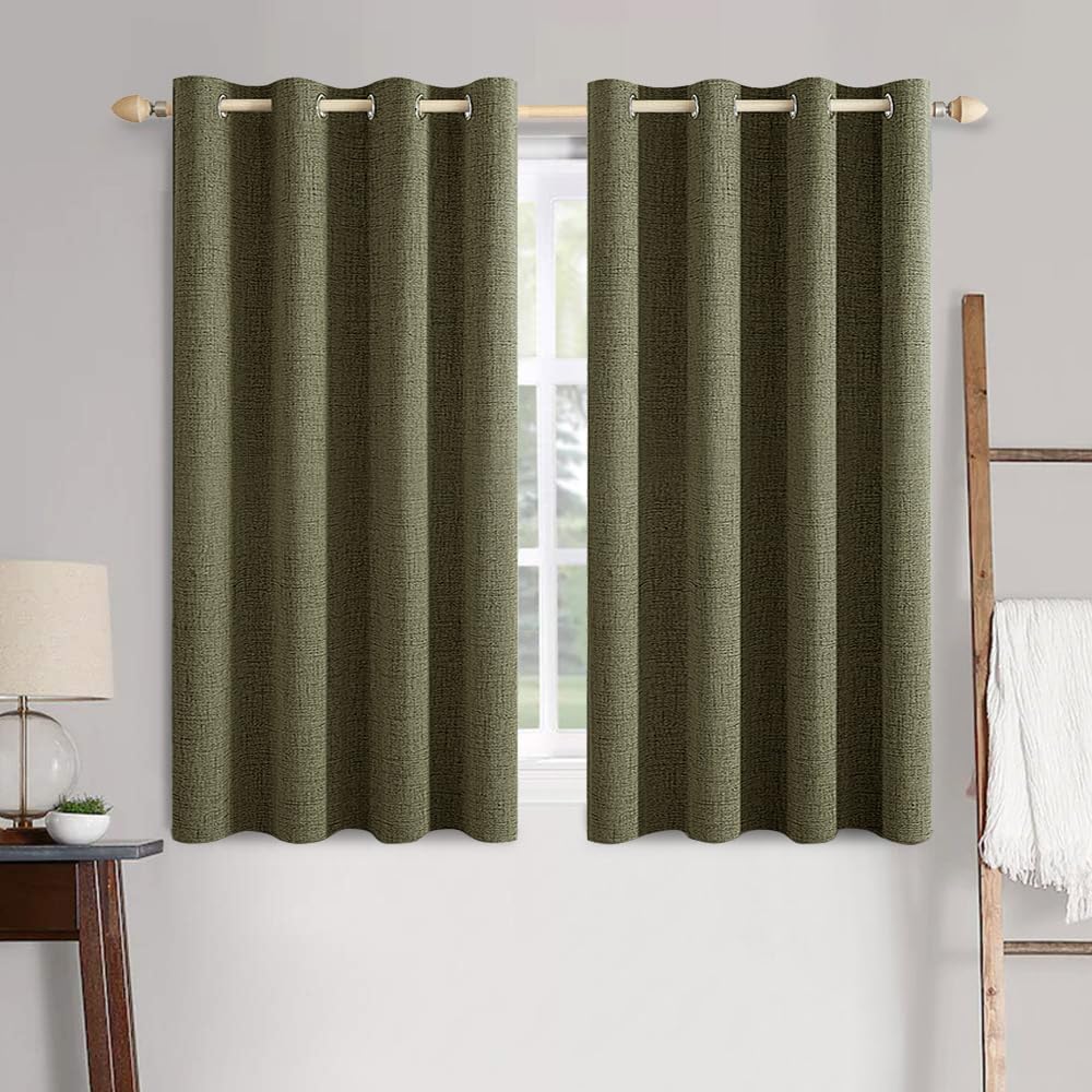 MIULEE Blackout Curtains 52x84" Beige, 2 Panels