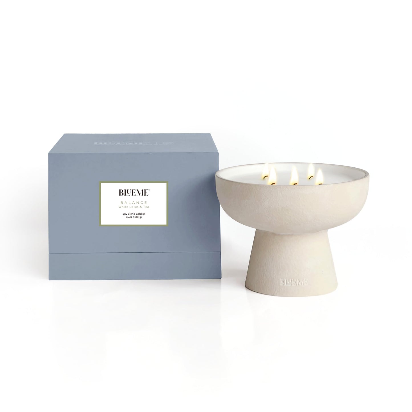 BLUEME 6-Wick Bergamot & Musk Candle