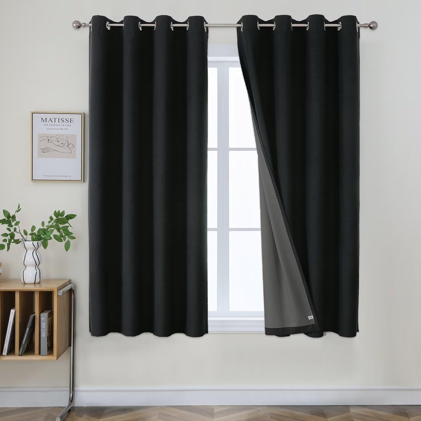 Joydeco Blackout Curtains 96", 2 Panels