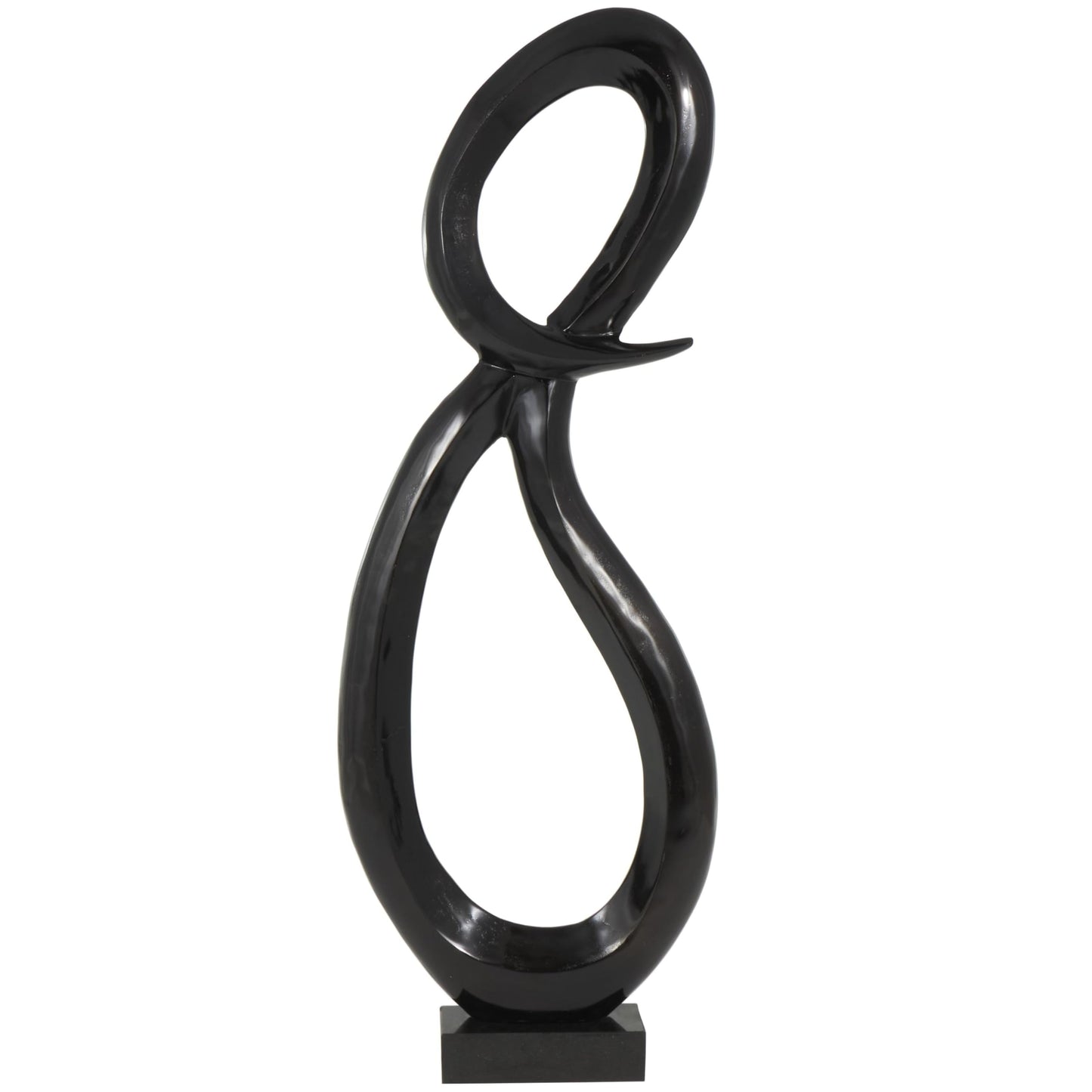 Deco 79 Abstract Sculpture 62" Black