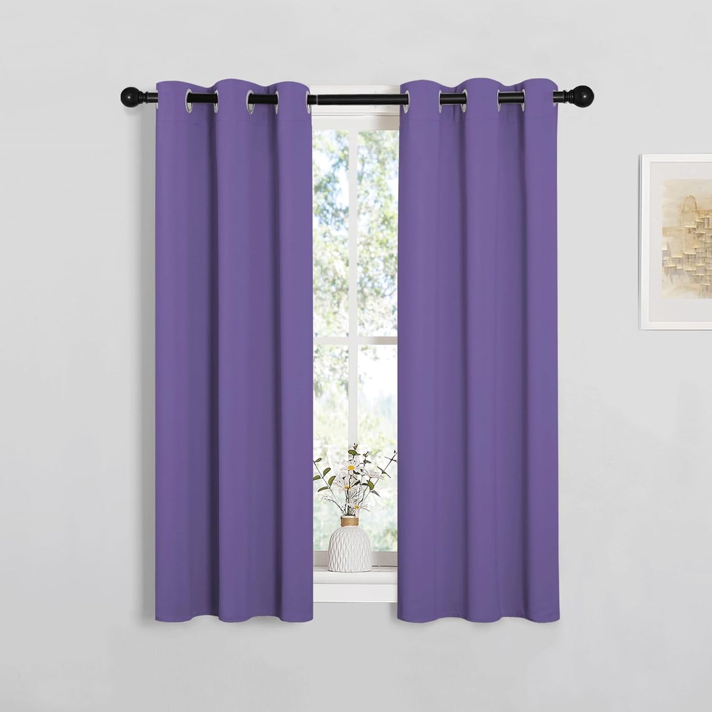 NICETOWN Blackout Curtains 42x63" Black