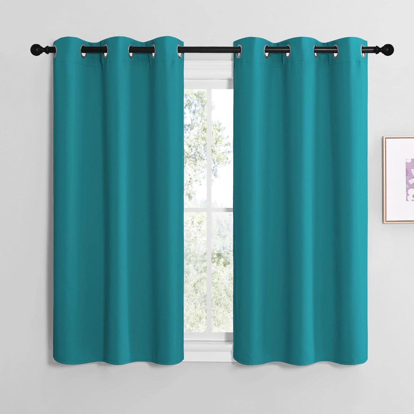 NICETOWN Blackout Curtains 42x63" Black