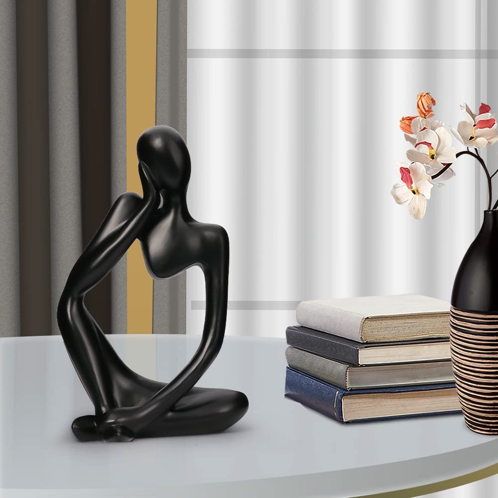 Gold Thinker Statues, Set of 3, Small