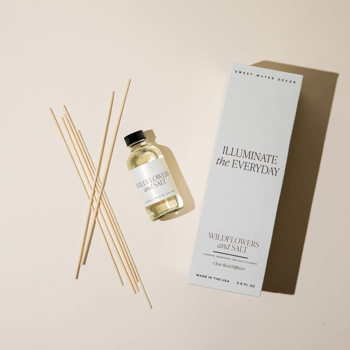 Sweet Water Decor Cashmere Vanilla Reed Diffuser – 3.5oz