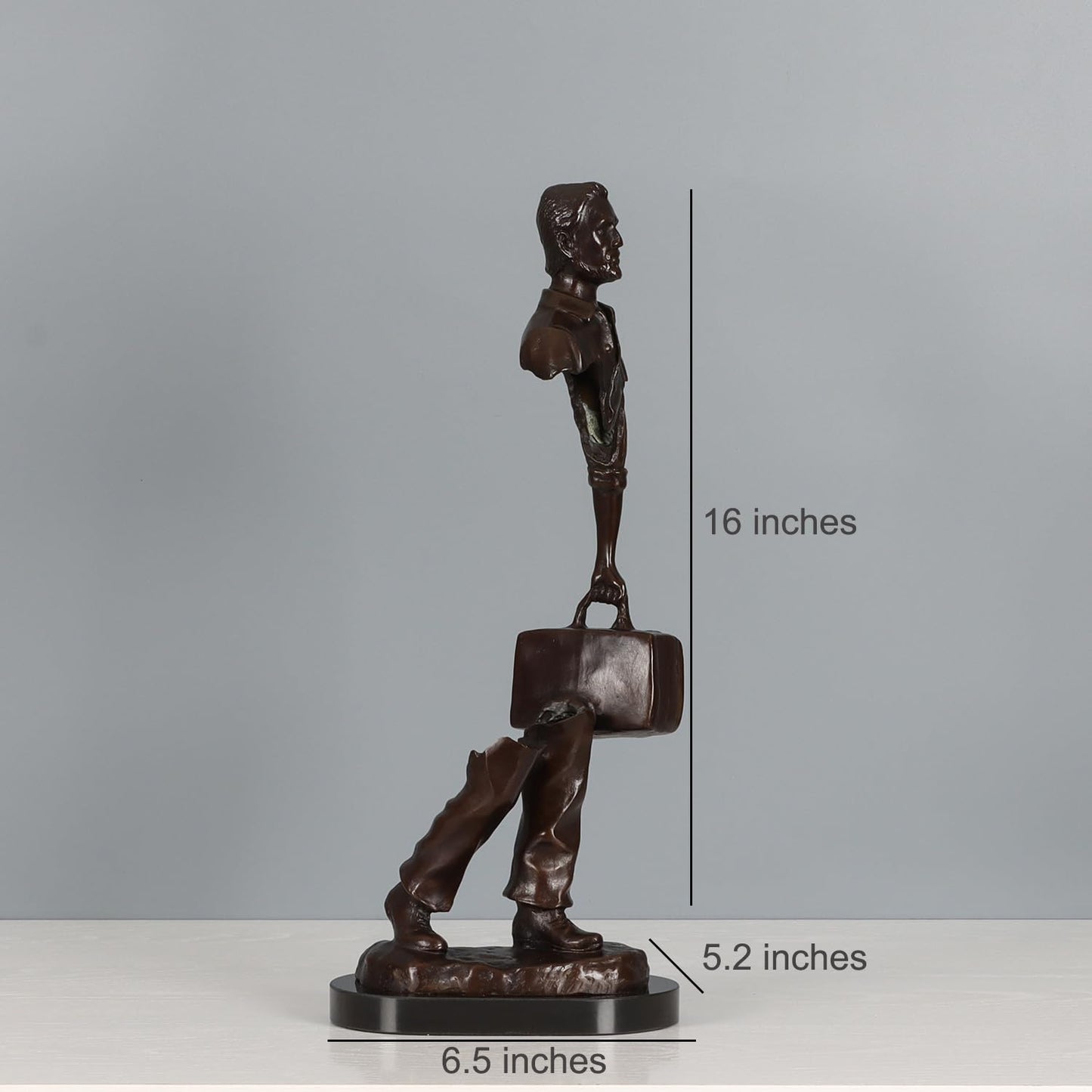 Traveler Man Bronze Statue – Large
