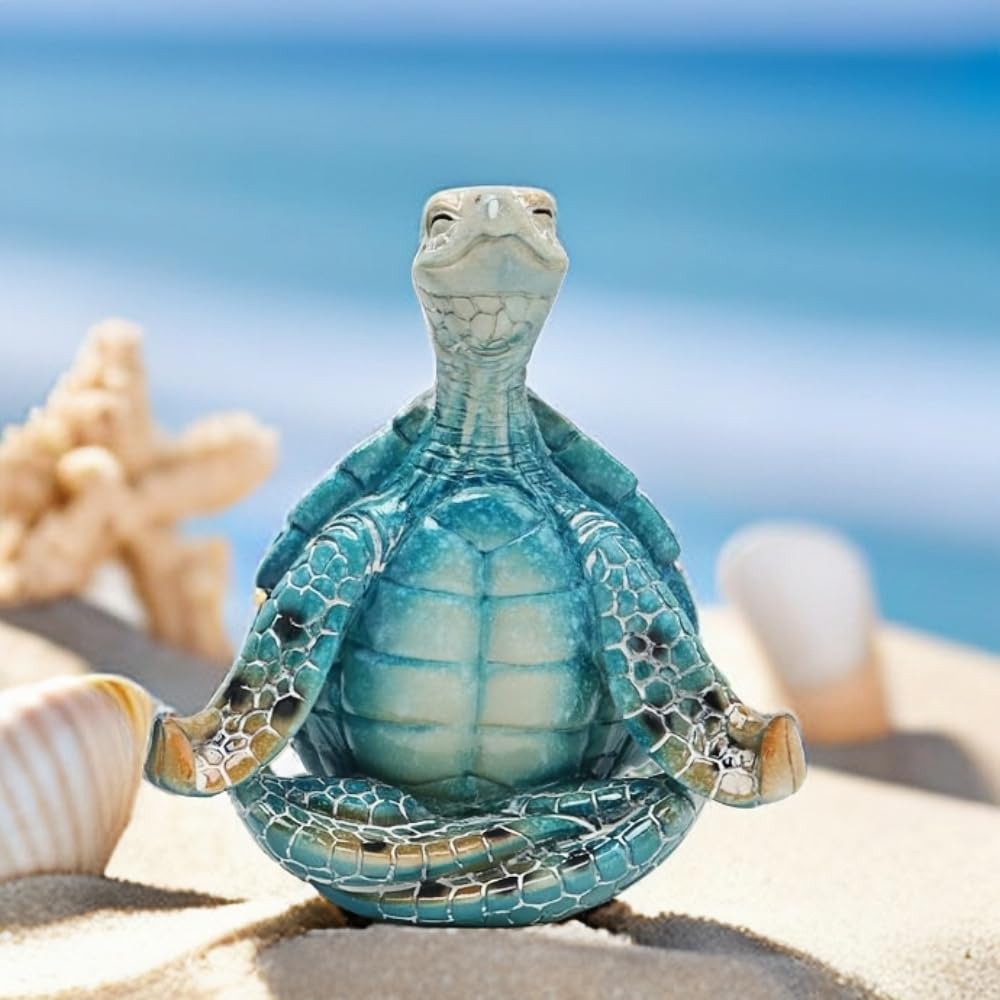 VVGIFTS Sea Turtle Yoga Statue