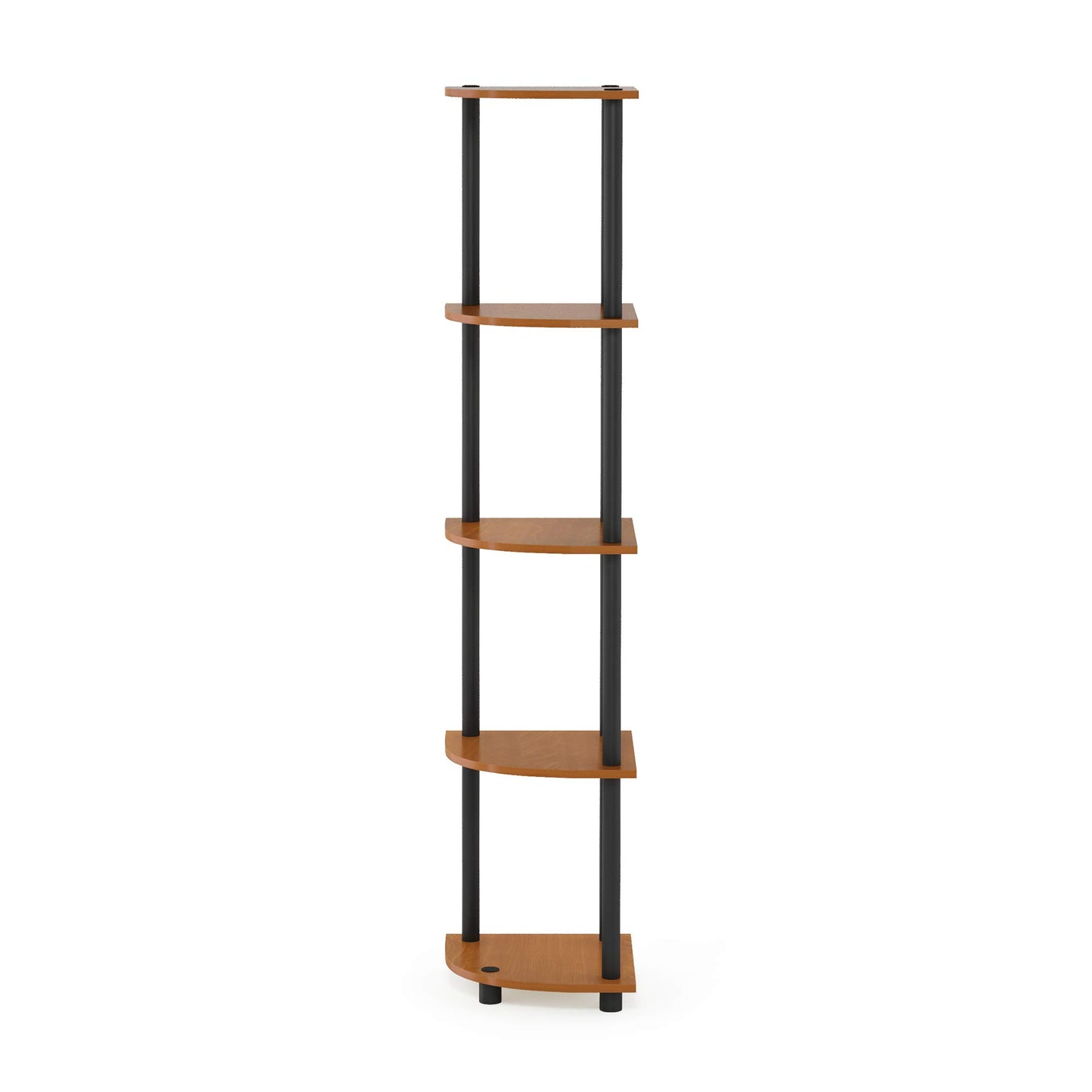 Furinno 5-Tier Corner Shelf, Espresso/Black