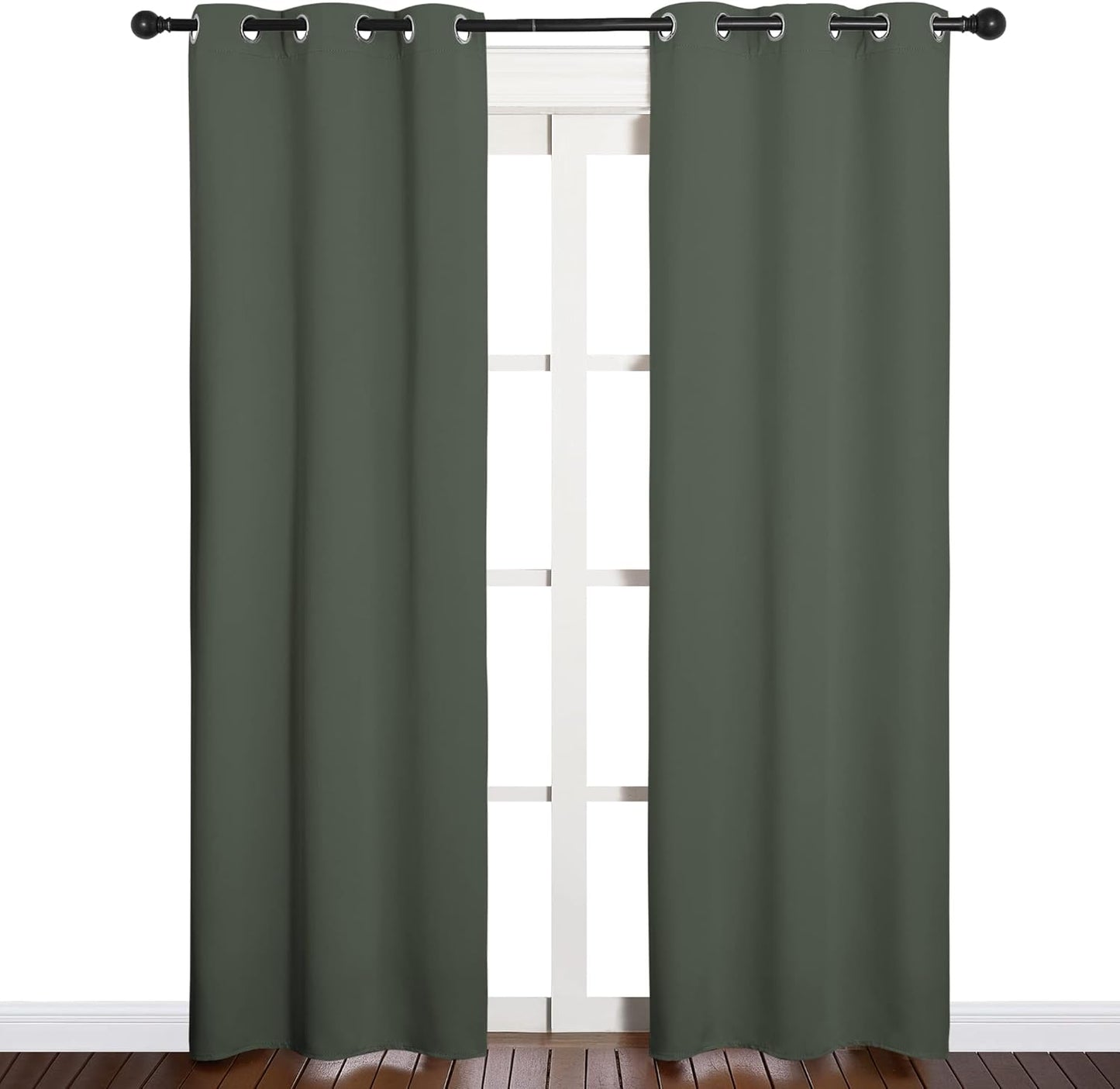 NICETOWN Blackout Curtains 42x63" Black