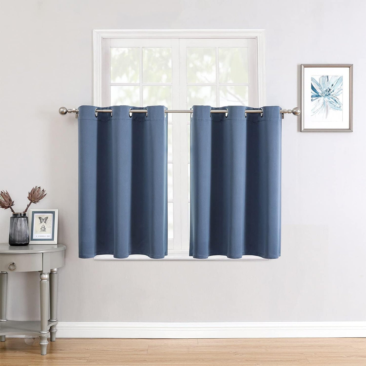 ChrisDowa Blackout Curtains 42x63" Grey, 2 Panels
