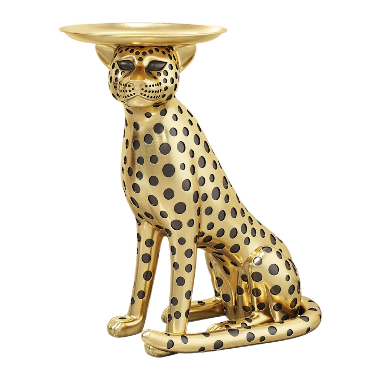 LOVEDIMA Gold Panther Statue 24.2"
