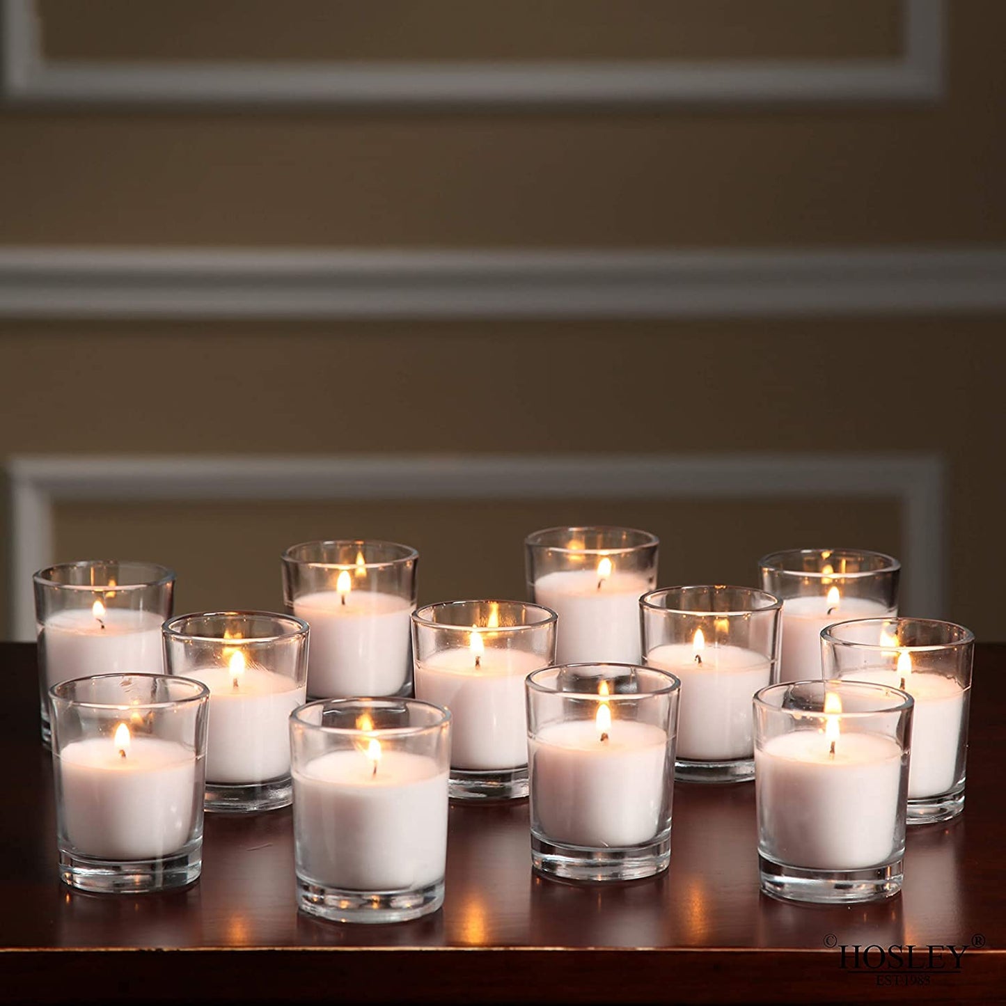Hosley 240 Ivory Votive Candles