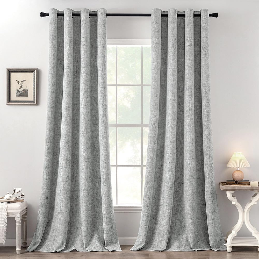 MIULEE Blackout Curtains 52x84" Beige, 2 Panels