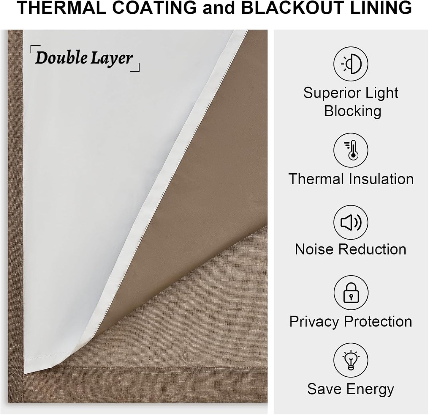 Topfinel Blackout Curtain 72x108, 1 Panel
