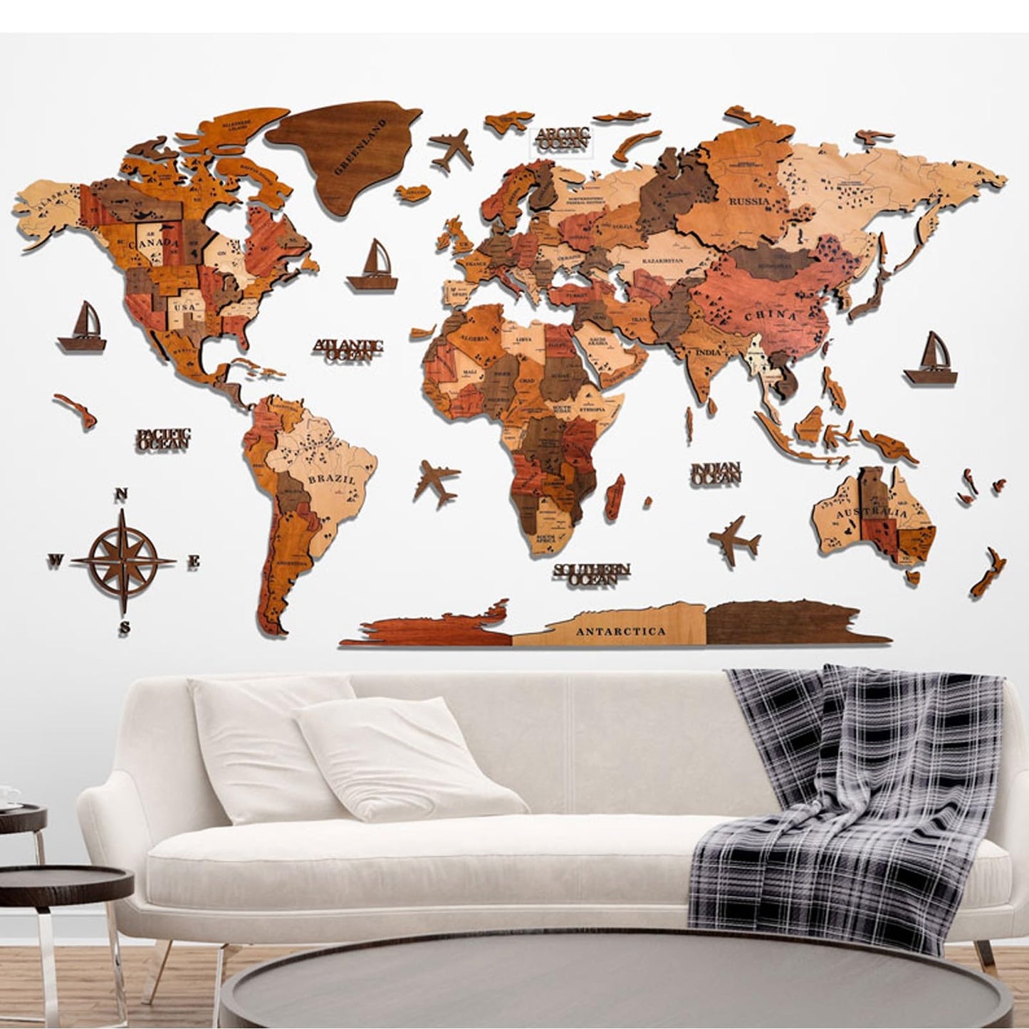 3D LED World Map – Medium