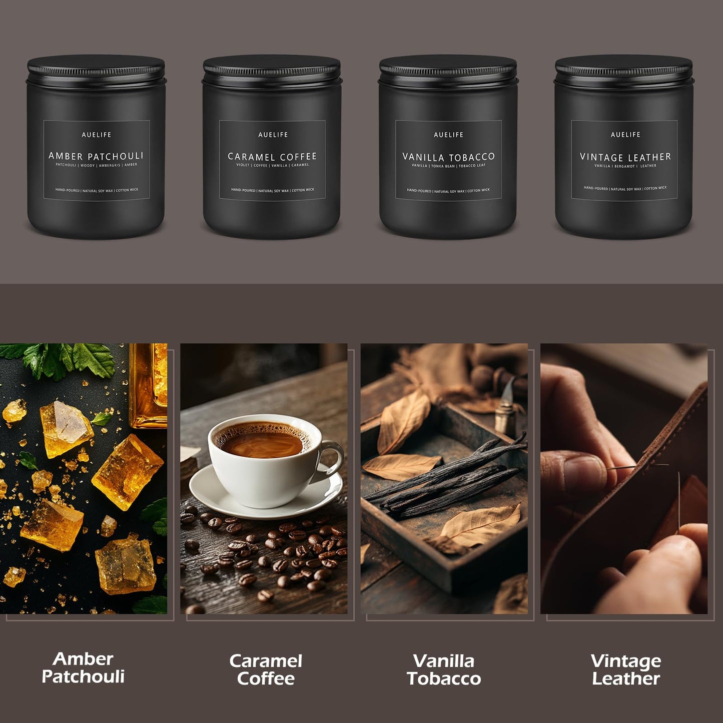Men’s 4-Pack Scented Candle Set
