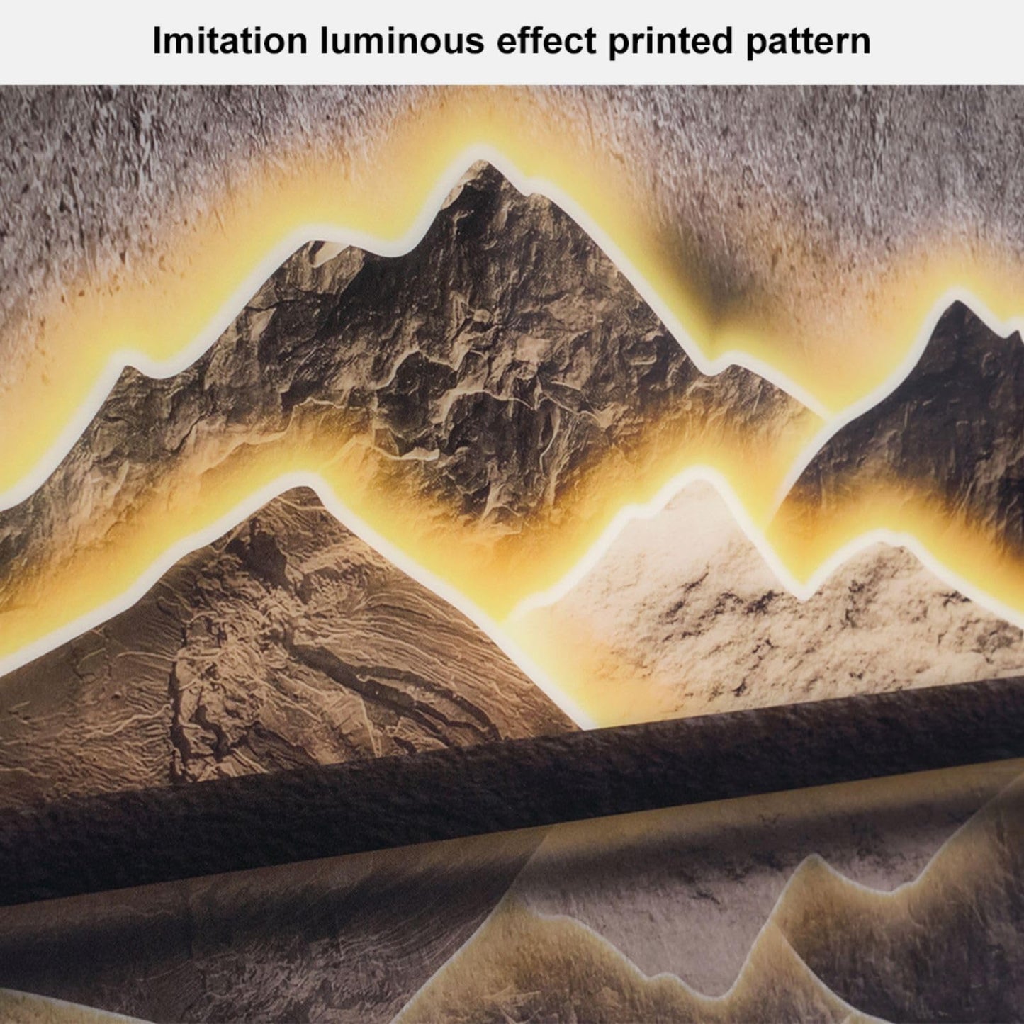 Homary LED Mountain Wall Art 49.2"
