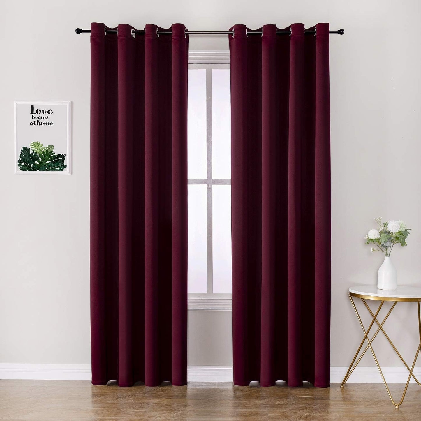 ChrisDowa Blackout Curtains 42x63" Grey, 2 Panels