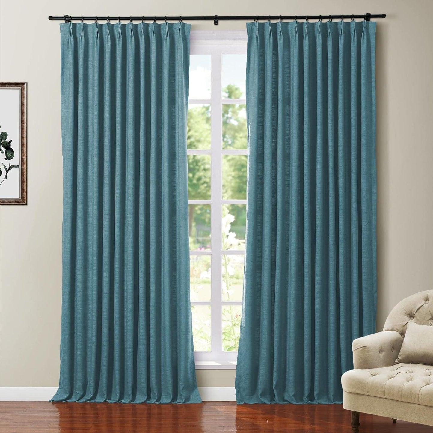 TWOPAGES Polyester Linen Heavy Weight Blackout