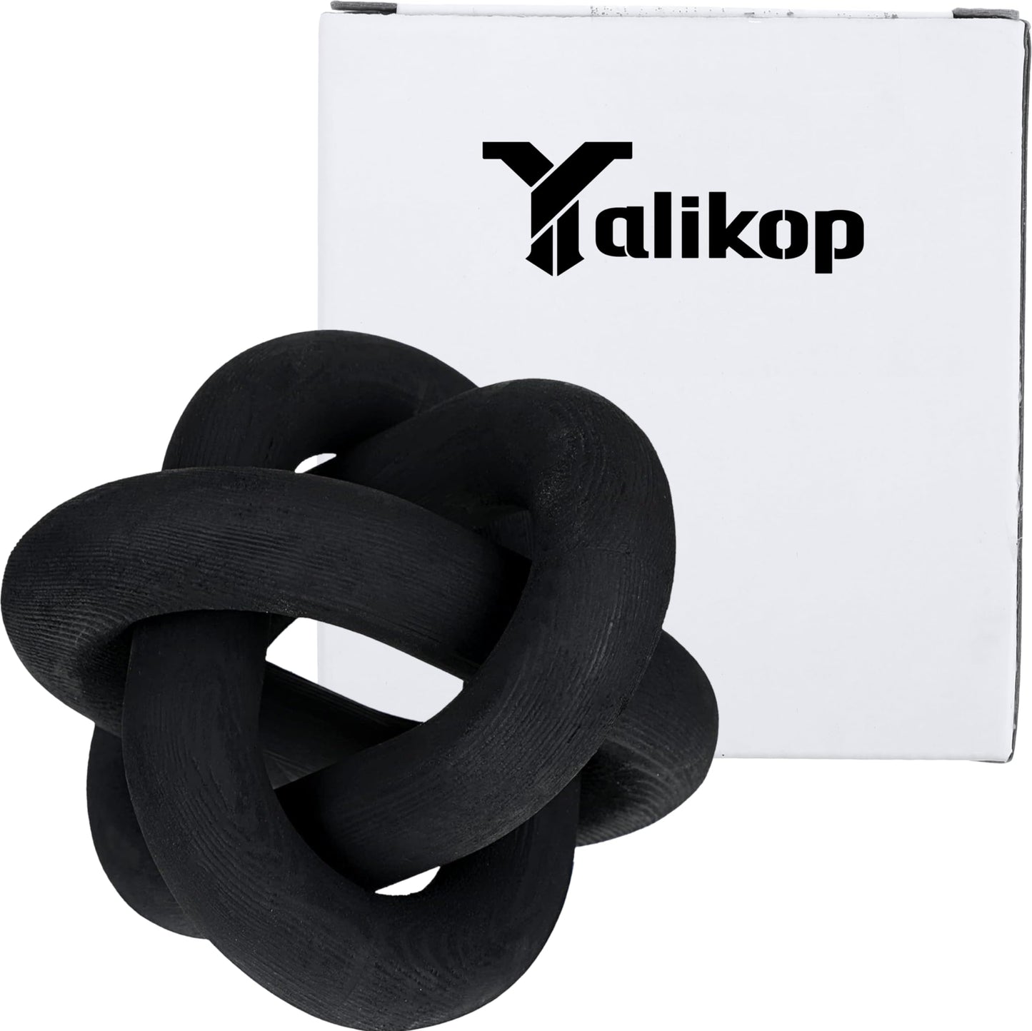 Yalikop Wood Knot Decor, White
