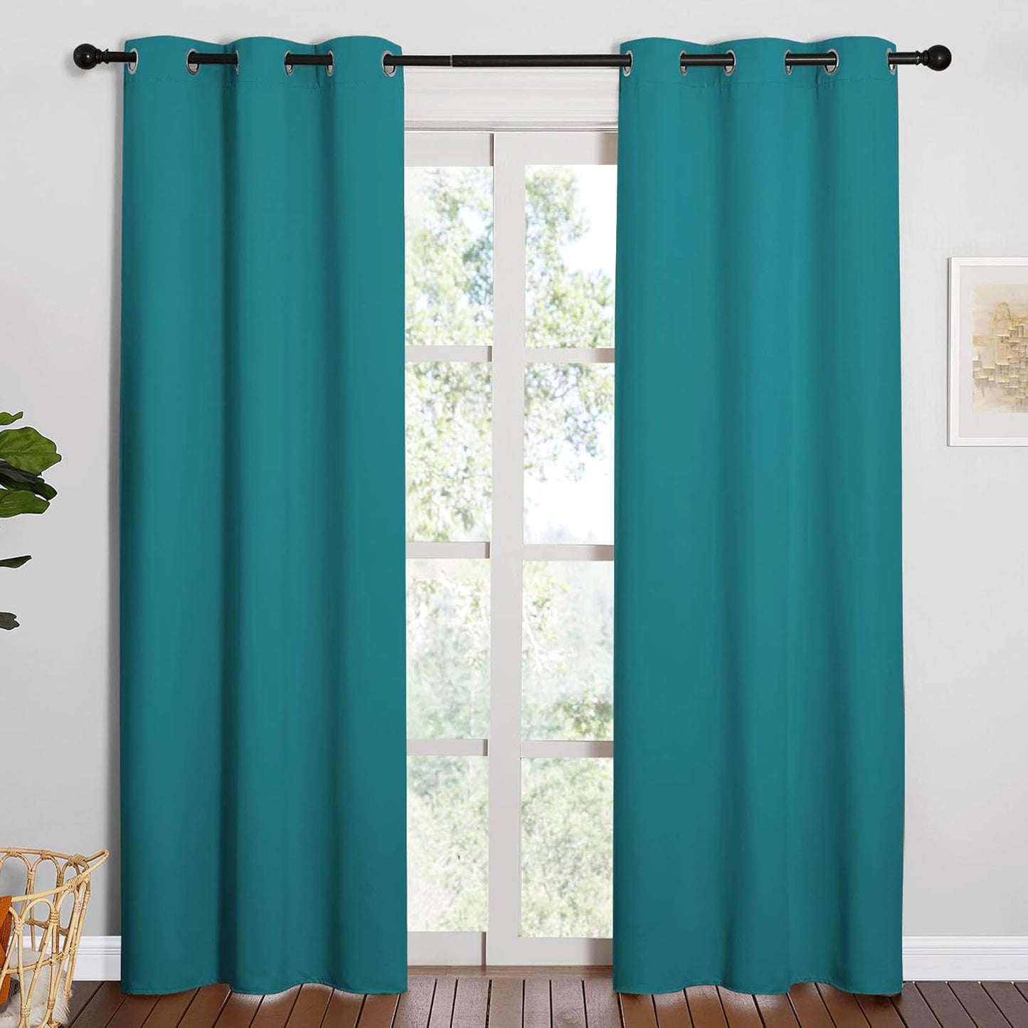 NICETOWN Blackout Curtains 42x63" Black