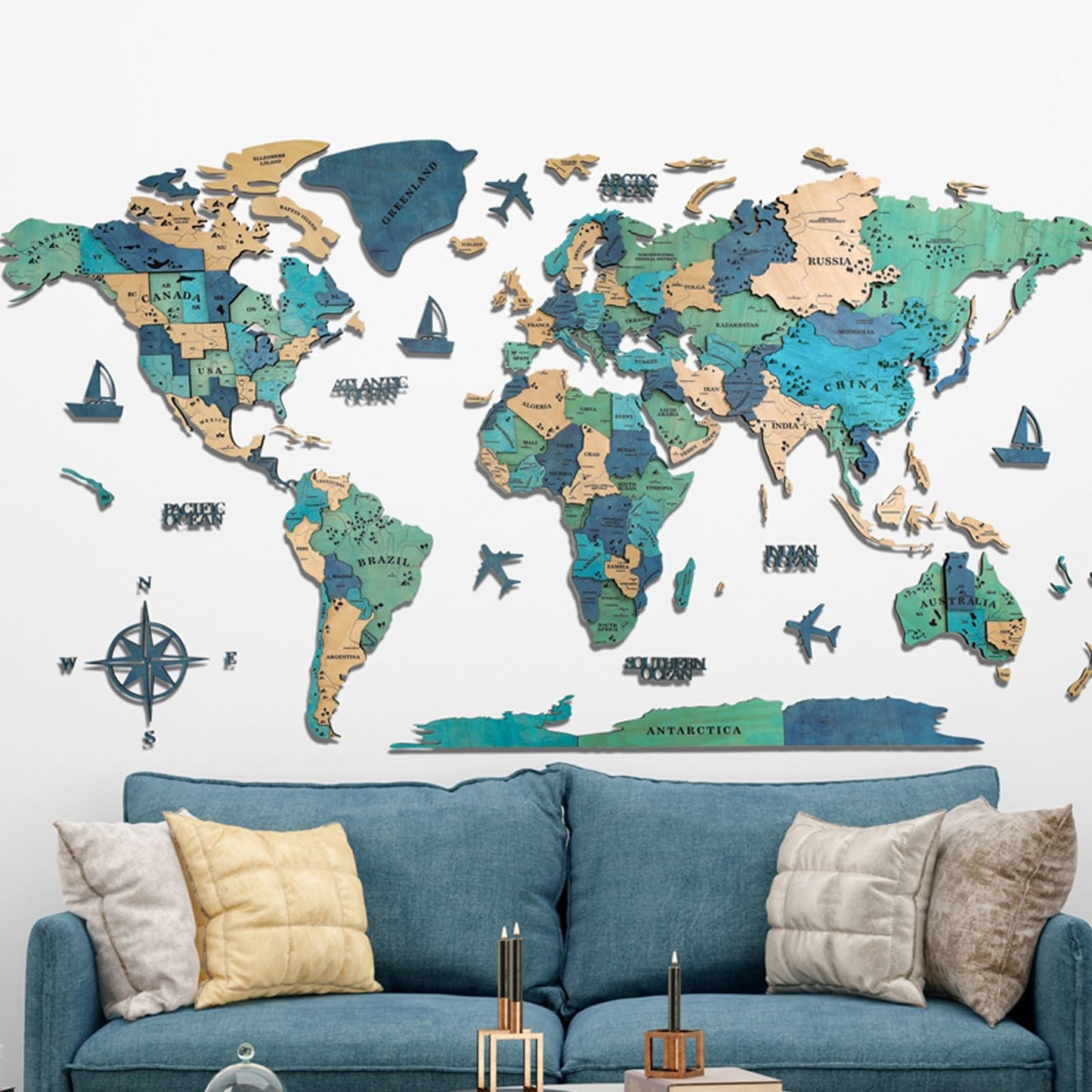 3D LED World Map – Medium
