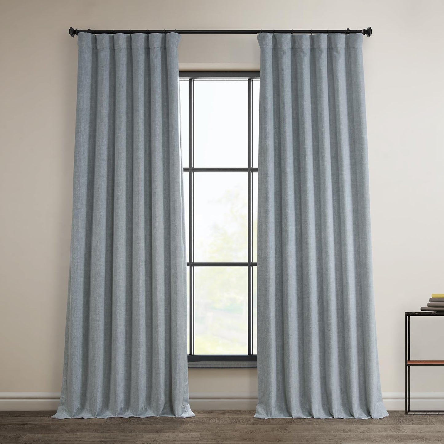 HPD Faux Linen Curtain 100x96" Birch, 1 Panel
