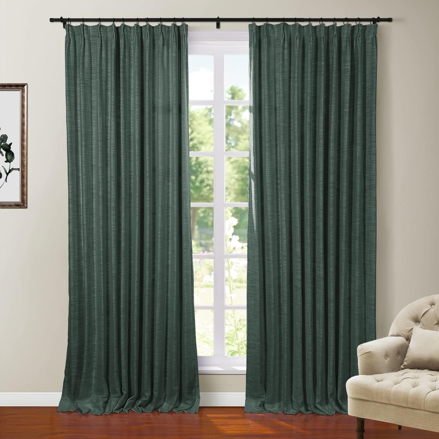TWOPAGES Polyester Linen Heavy Weight Blackout