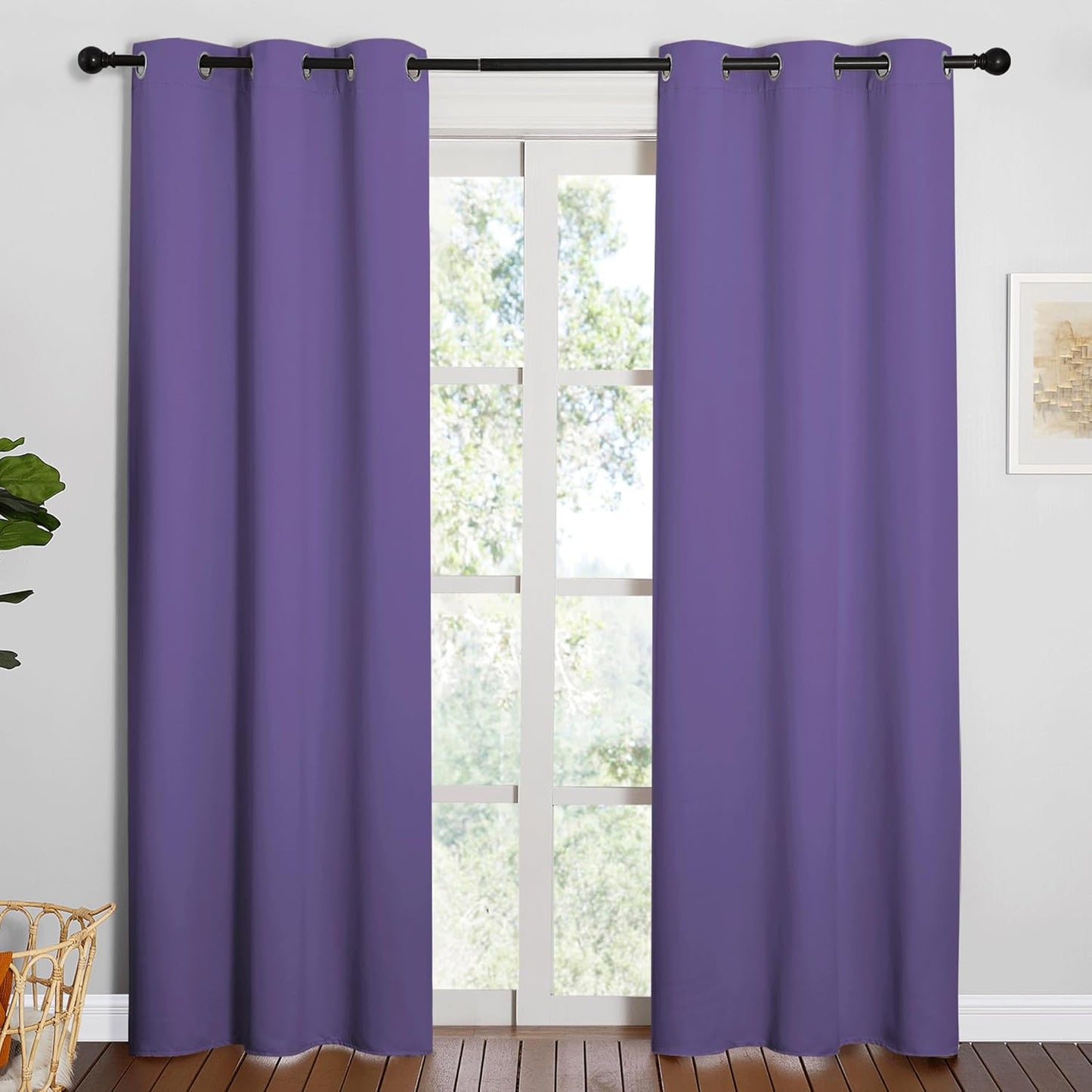NICETOWN Blackout Curtains 42x63" Black