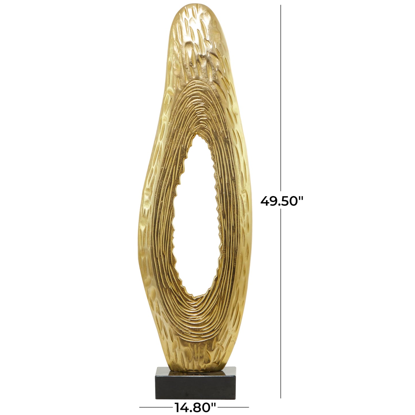 Deco 79 Teardrop Sculpture 50"