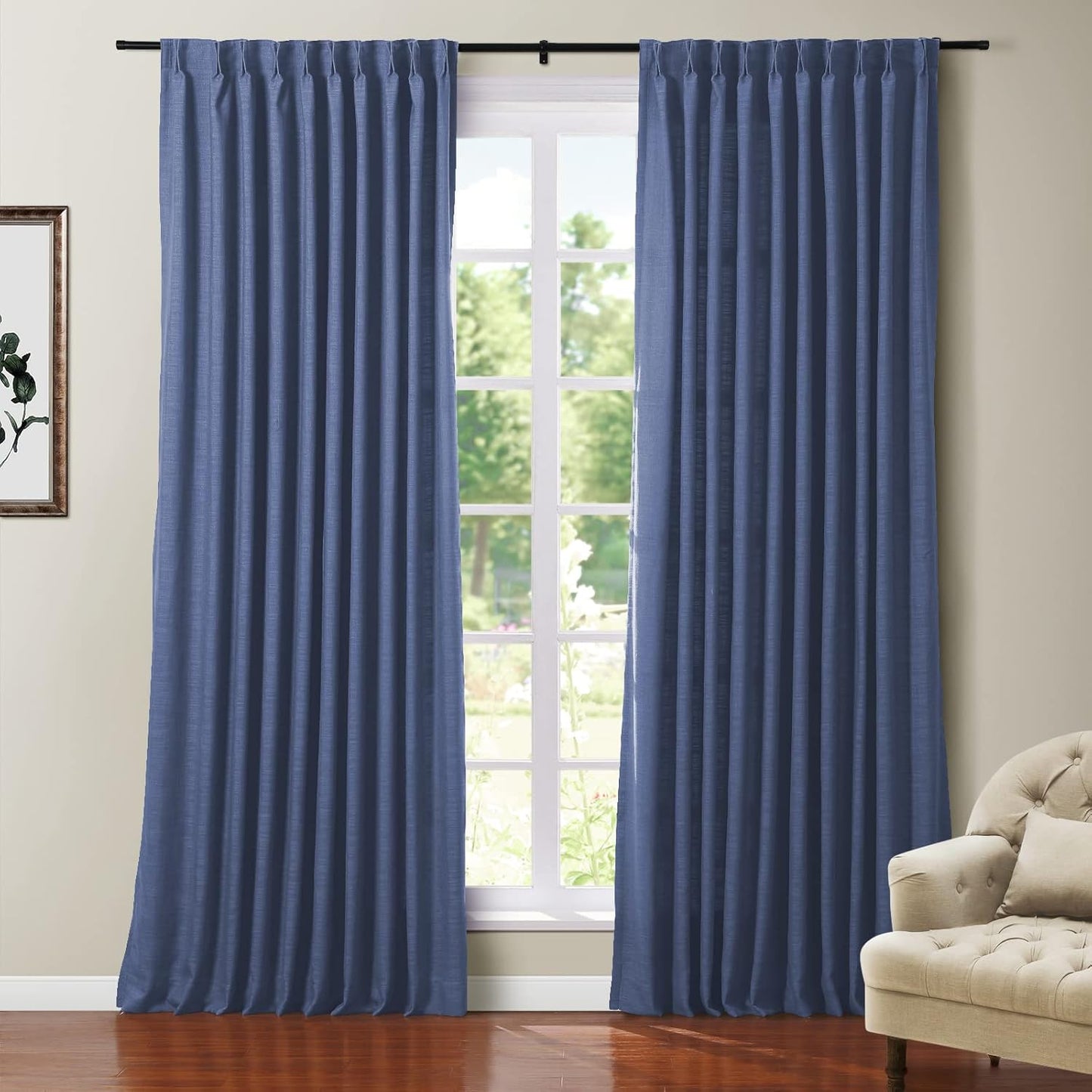 TWOPAGES Polyester Linen Heavy Weight Blackout
