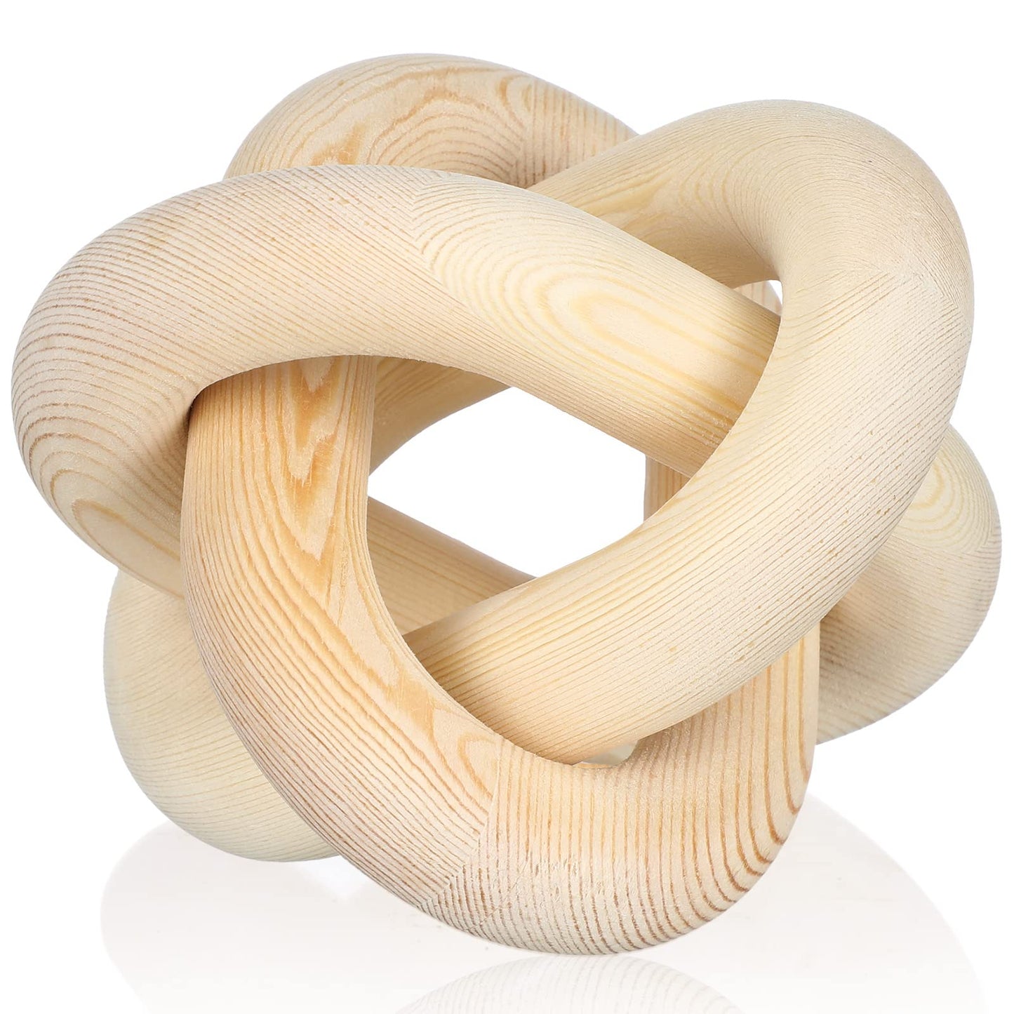 Yalikop Wood Knot Decor, White