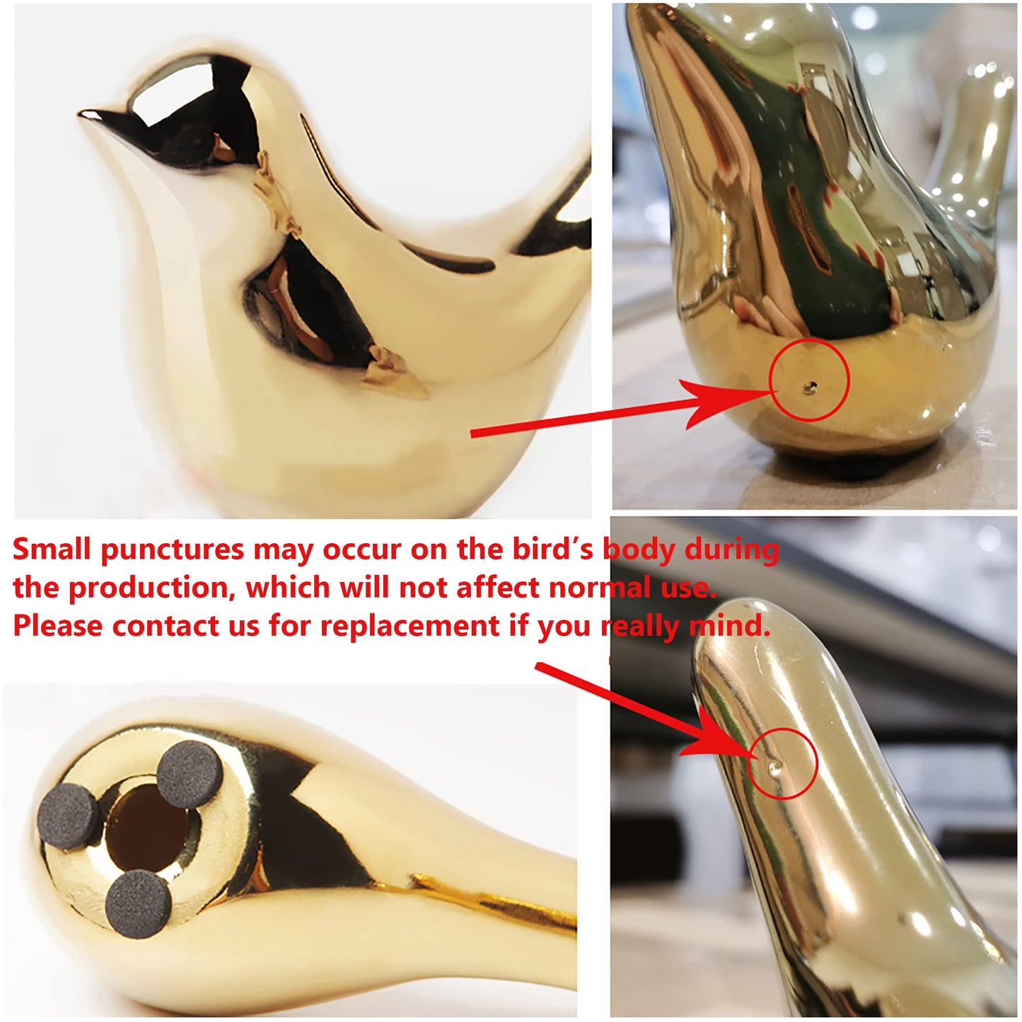 FANTESTICRYAN Gold Bird Statues