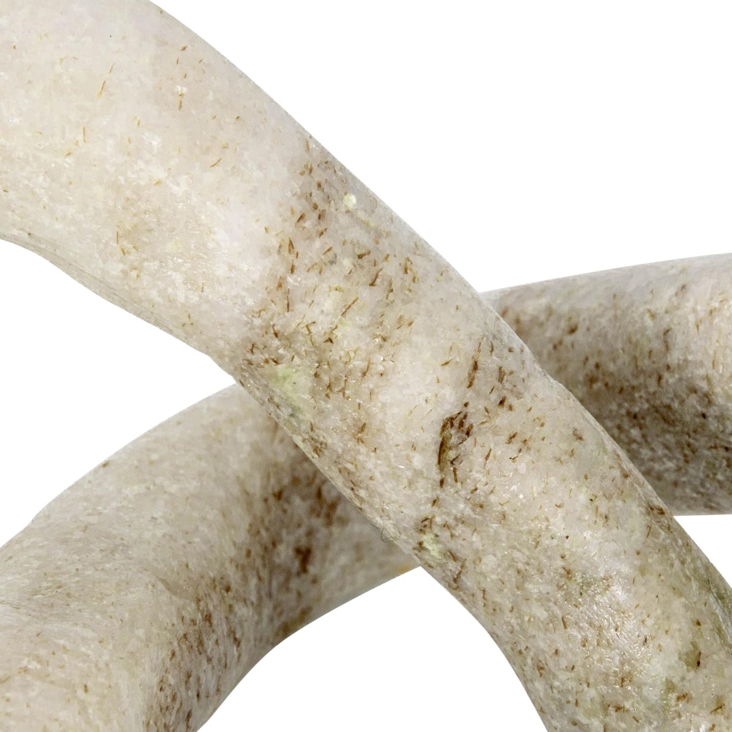 Creative Co-Op Modern Decorative Marble Link Knot, Beige