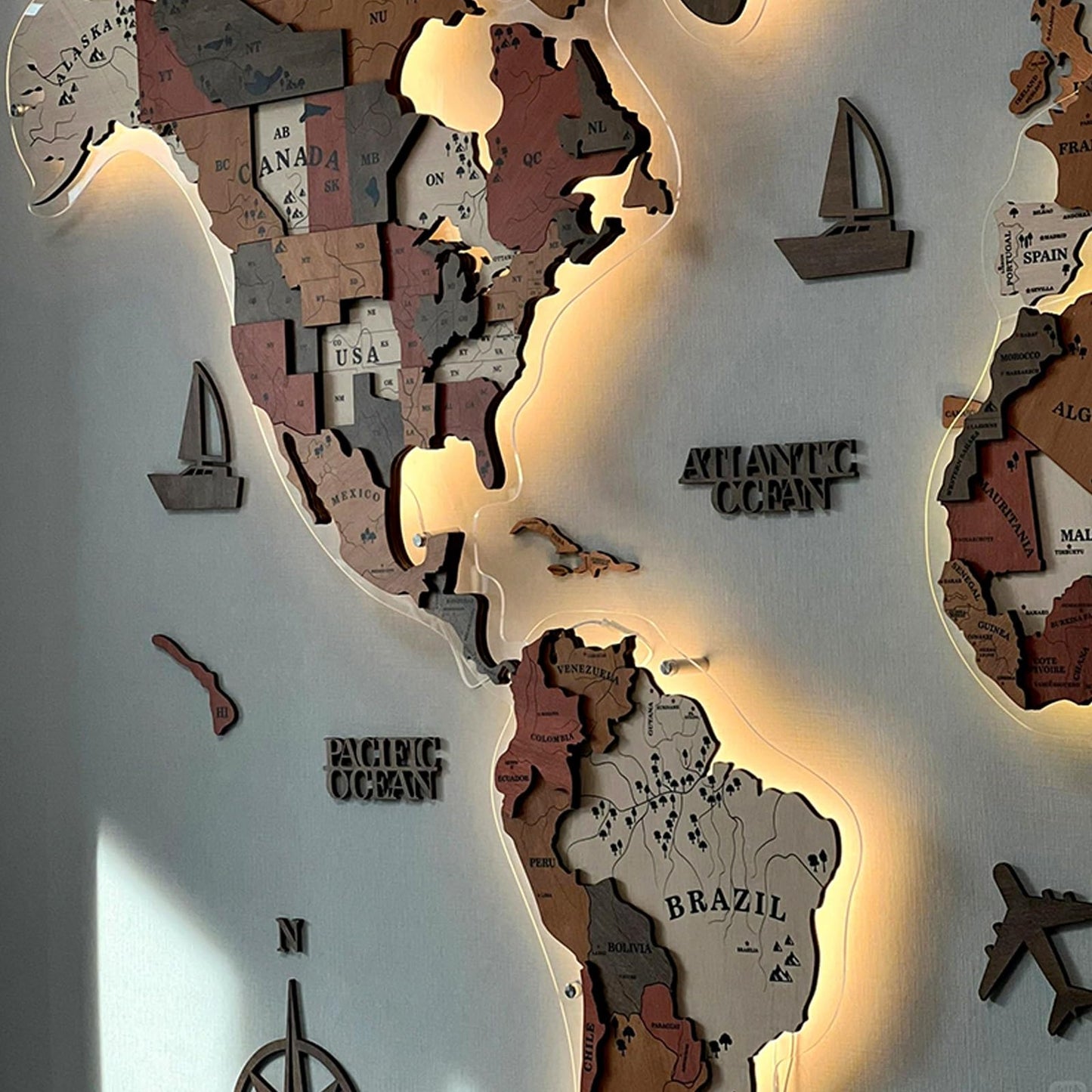 3D LED World Map – Medium