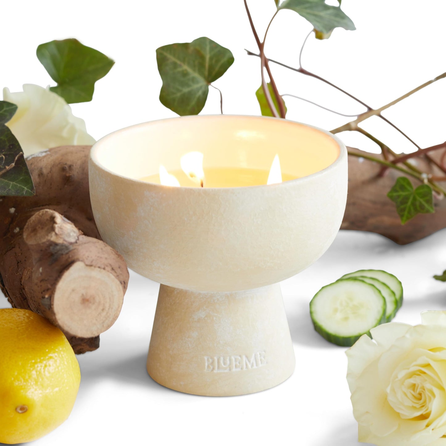 BLUEME 6-Wick Bergamot & Musk Candle