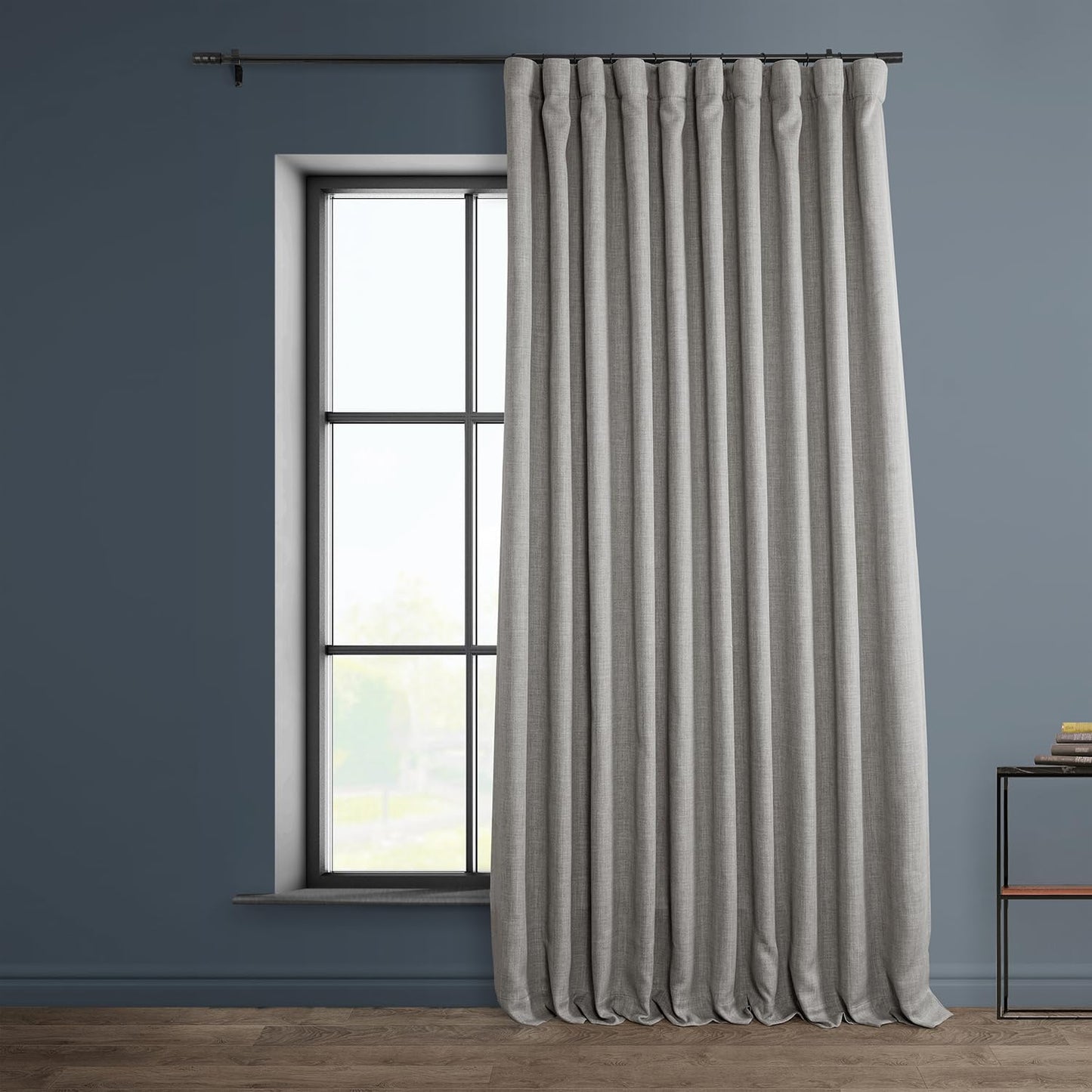 HPD Faux Linen Curtain 100x96" Birch, 1 Panel