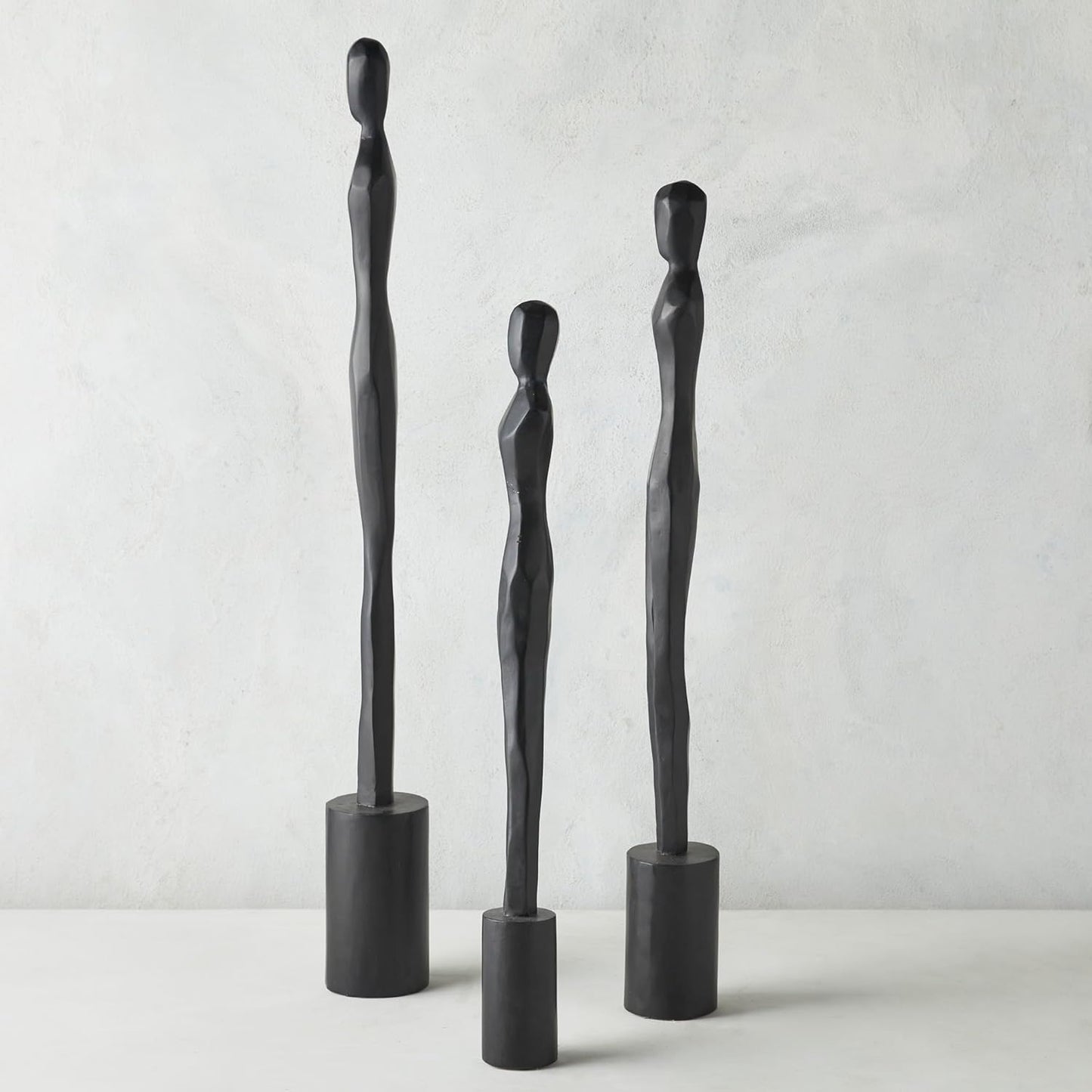 Nikki Chu Female Sculptures, Set of 3, Black