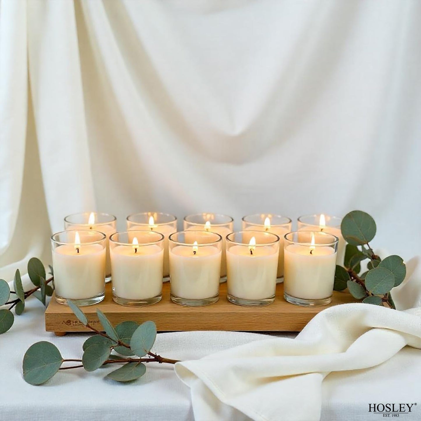 Hosley 240 Ivory Votive Candles