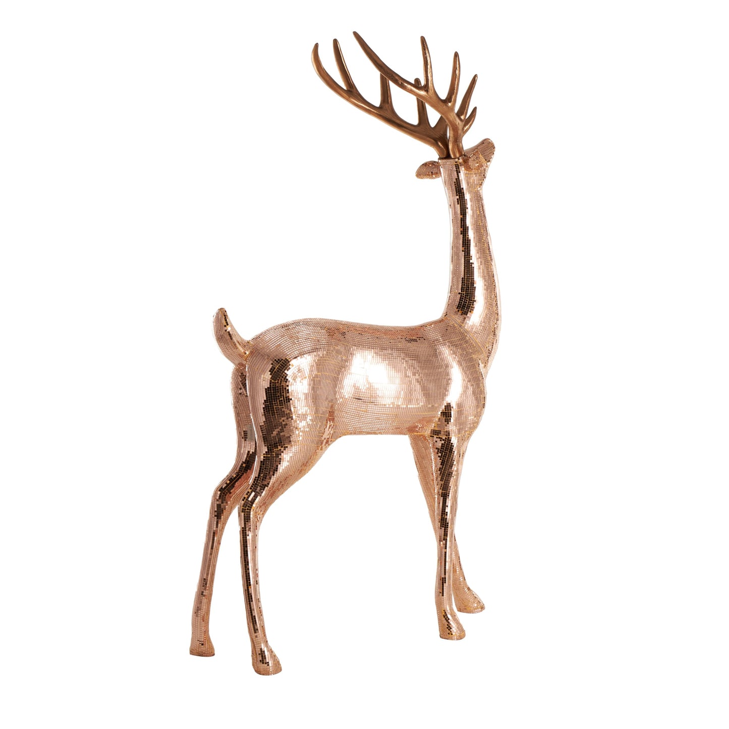 Deco 79 Copper Reindeer Statue 56"