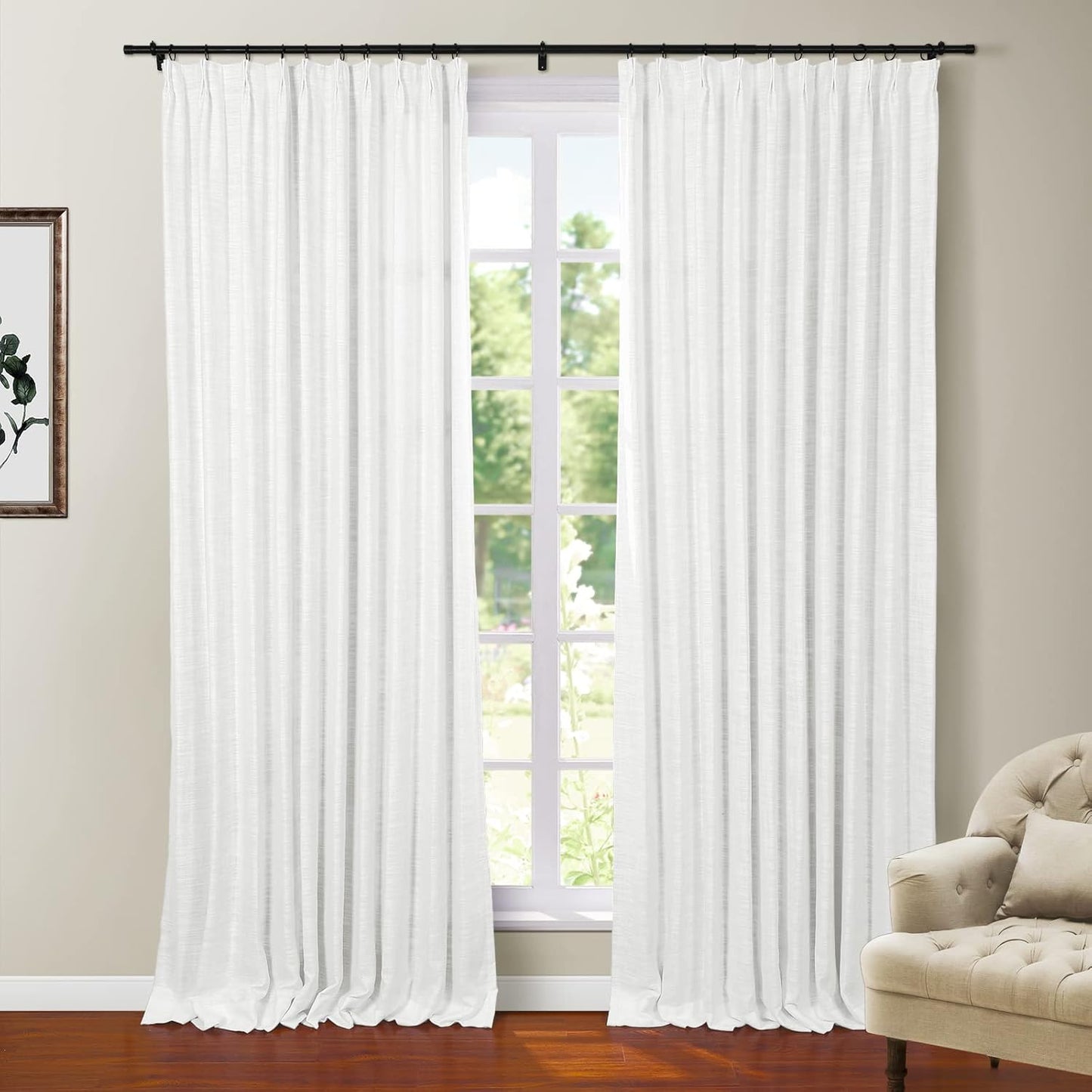 TWOPAGES Polyester Linen Heavy Weight Blackout