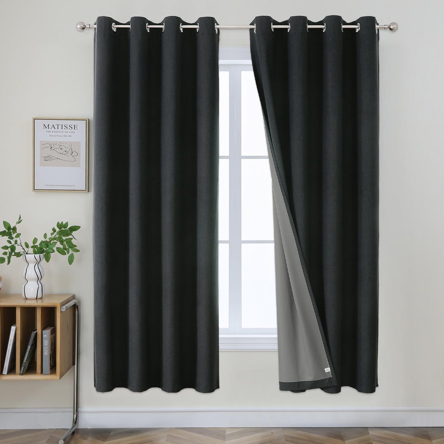 Joydeco Blackout Curtains 96", 2 Panels