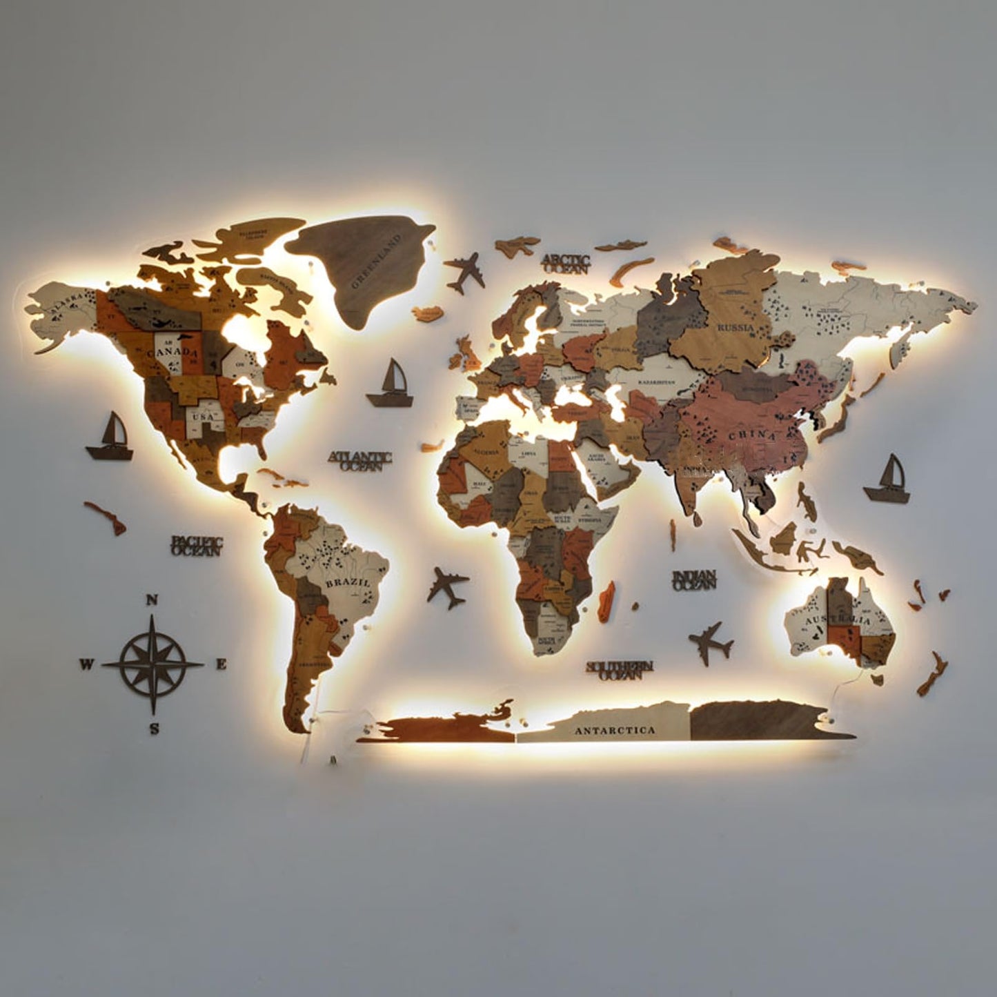 3D LED World Map – Medium
