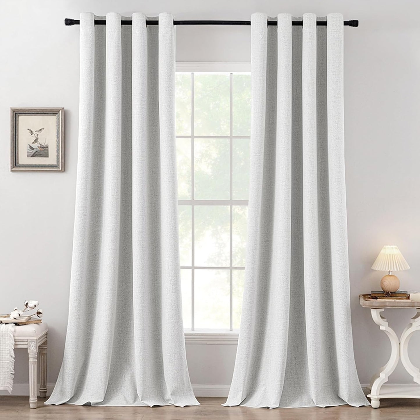 MIULEE Blackout Curtains 52x84" Beige, 2 Panels