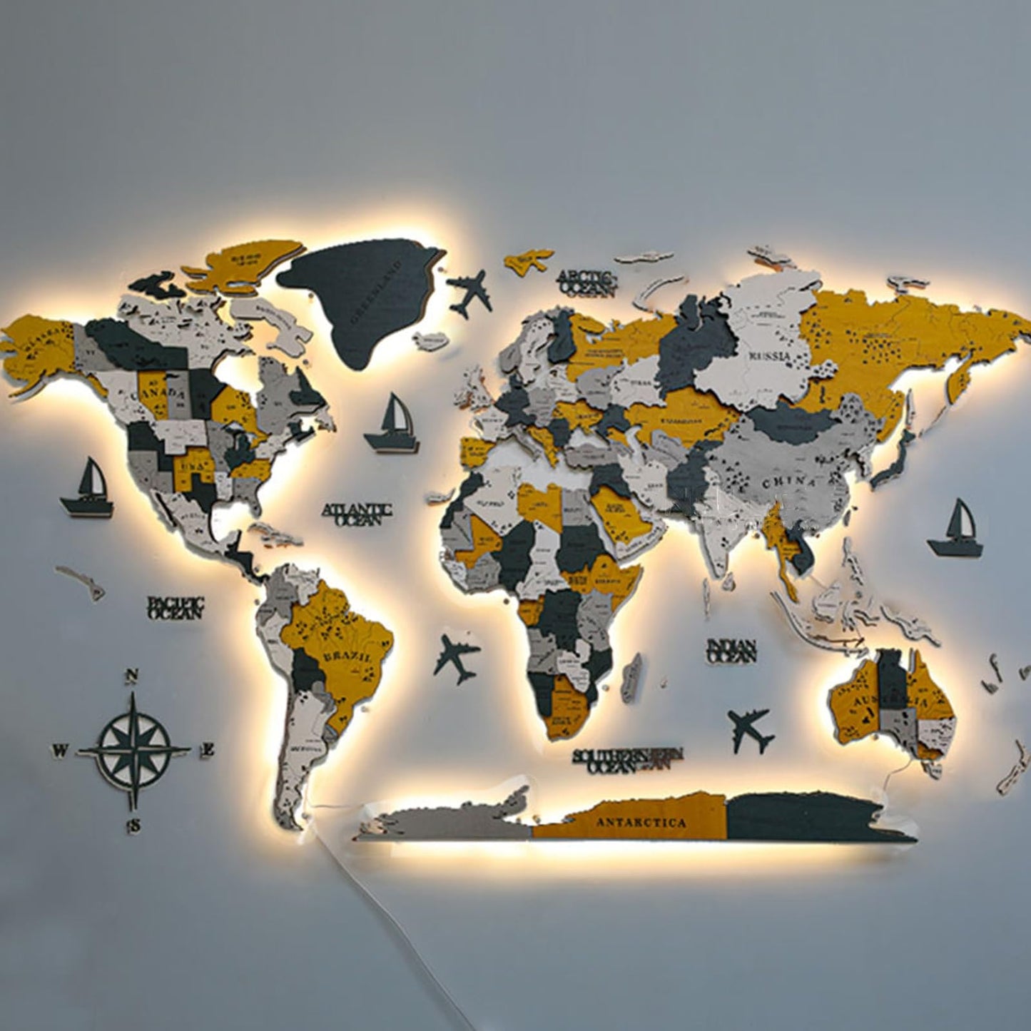 3D LED World Map – Medium