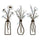 Pigort Metal Flower Wall Art, Beige, 3pcs