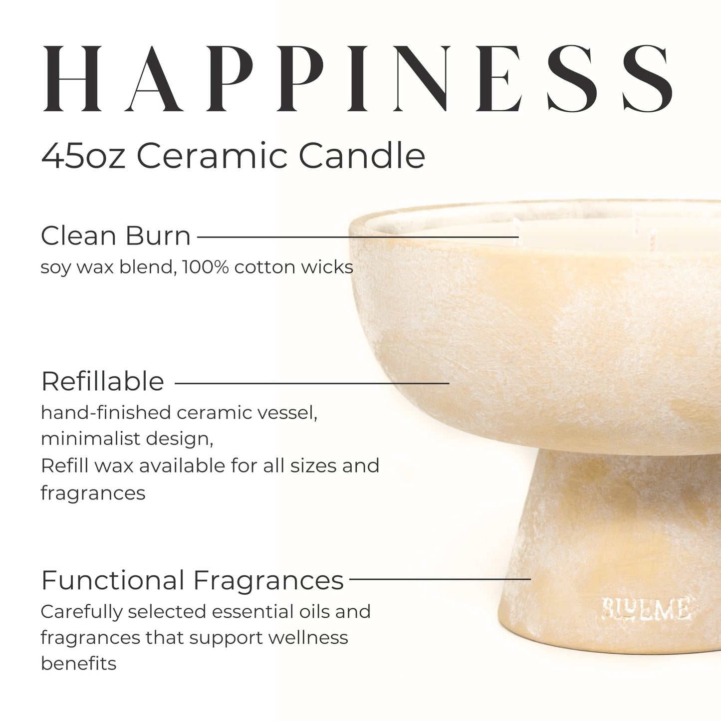 BLUEME 6-Wick Bergamot & Musk Candle