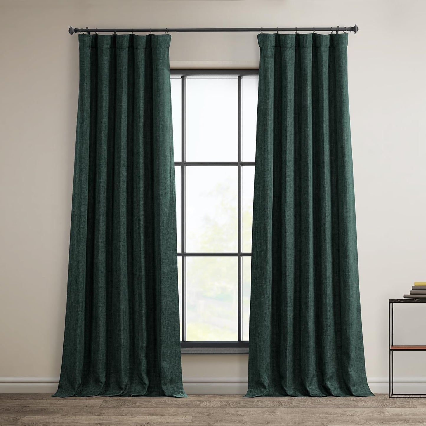 HPD Faux Linen Curtain 100x96" Birch, 1 Panel